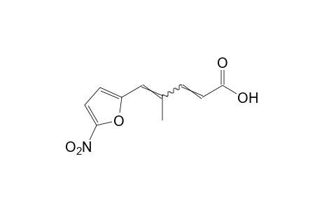 4-methyl-5-(5-nitro-2-furyl)-2,4-pentadienoic acid