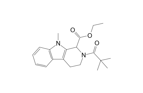 Ethyl 9-Methyl-2-pivaloyl-1,2,3,4-tetrahydro-.beta.-carboline-1-carboxylate
