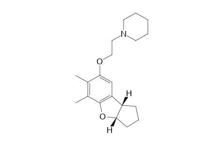 6,7-Dimethyl-5-(2-piperidinylethyloxy)cyclopentano[d]benzo[b]furan