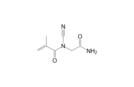 2-Cyano-N-(2-methyl-1-oxoallyl)aminoacetamide