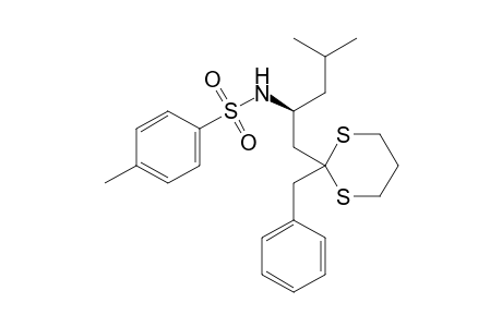 (S)-1-(2-Benzyl-1,3-dithian-2-yl)-2-(4-methylbenzenesulfonamido)-4-methylpentane