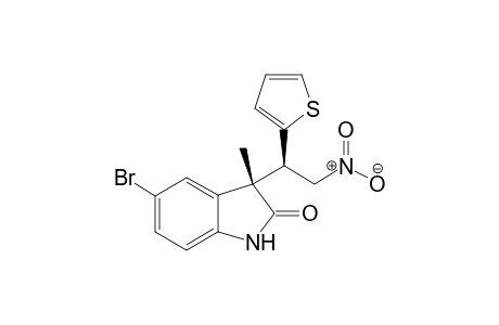 (S)-5-bromo-3-methyl-3-((R)-2-nitro-1-(thiophen-2-yl)ethyl)indolin-2-one