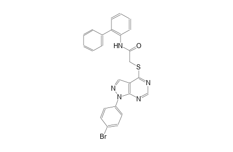N-[1,1'-biphenyl]-2-yl-2-{[1-(4-bromophenyl)-1H-pyrazolo[3,4-d]pyrimidin-4-yl]sulfanyl}acetamide