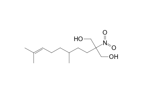 (E)-2-(Hydroxymethyl)-5,9-dimethyl-2-nitrodec-8-en-1-ol