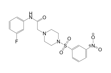 1-piperazineacetamide, N-(3-fluorophenyl)-4-[(3-nitrophenyl)sulfonyl]-