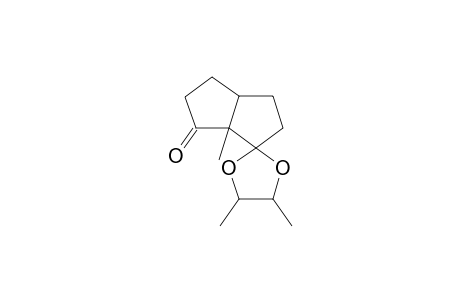 Spiro(bicycl[3.3.0]octan-8-one)-2,2'-(1',3'-dioxolane), 1,4',5'-trimethyl-