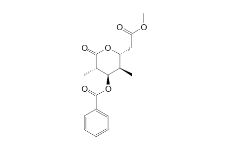 Benzoic acid (2R,3R,4R,5S)-2-methoxycarbonylmethyl-3,5-dimethyl-6-oxo-tetrahydro-pyran-4-yl ester