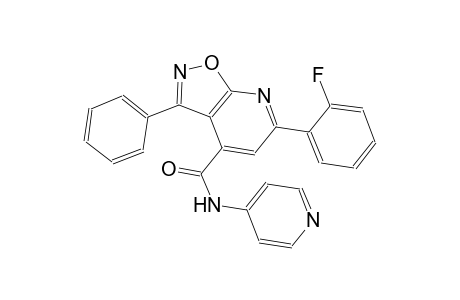 isoxazolo[5,4-b]pyridine-4-carboxamide, 6-(2-fluorophenyl)-3-phenyl-N-(4-pyridinyl)-