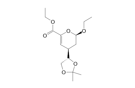 (2R,4R)-2-ETHOXY-6-ETHOXYCARBONYL-4-((1S)-1,2-O-ISOPROPYLIDENE-1,2-DIHYDROXYETHYL)-3,4-DIHYDRO-2H-PYRAN
