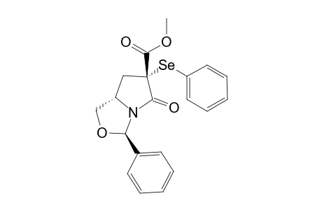 Methyl (3R,6S,7aS)-5-Oxo-3-phenyl-6-(phenylseleno)tetrahydro-1H,3H-pyrrolo[1,2-c]oxazole-6-carboxylate