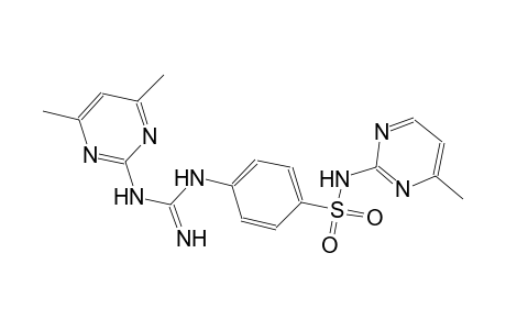 4-{[[(4,6-dimethyl-2-pyrimidinyl)amino](imino)methyl]amino}-N-(4-methyl-2-pyrimidinyl)benzenesulfonamide