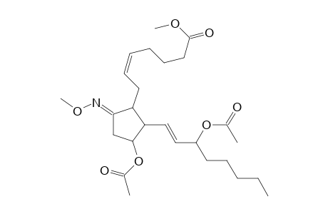 7-(2-(3-acetoxy-1-octenyl)-3-acetoxy-5-methoxyiminocyclopentyl)-hepta-5(Z)-enoic acid methyl ester