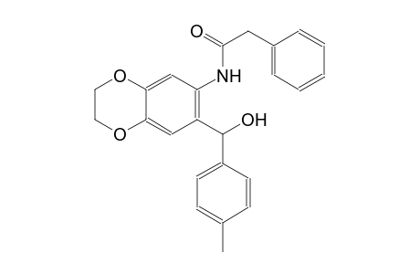 benzeneacetamide, N-[2,3-dihydro-7-[hydroxy(4-methylphenyl)methyl]-1,4-benzodioxin-6-yl]-