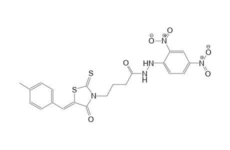 N'-(2,4-dinitrophenyl)-4-[(5Z)-5-(4-methylbenzylidene)-4-oxo-2-thioxo-1,3-thiazolidin-3-yl]butanohydrazide
