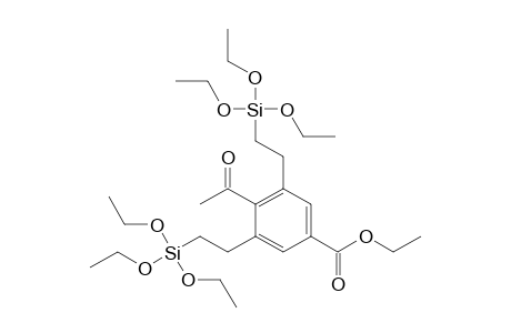 Ethyl 4-acetyl-3,5-bis[2-(triethoxysilyl)ethyl]benzoate