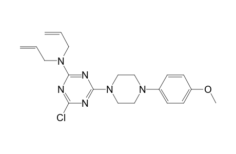 2-Chloro-4-(diallylamino)-6-[4-(4-methoxyphenyl)-1-piperazinyl]-1,3,5-triazine