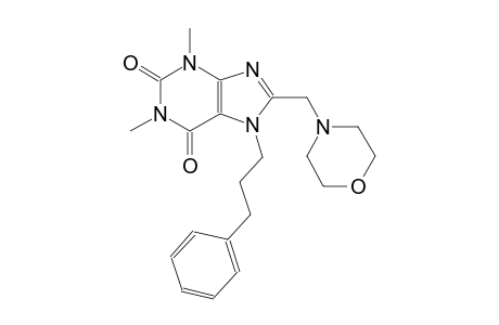 1,3-dimethyl-8-(4-morpholinylmethyl)-7-(3-phenylpropyl)-3,7-dihydro-1H-purine-2,6-dione