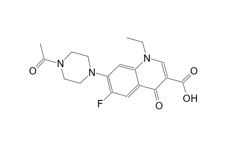 7-(4-acetyl-1-piperazinyl)-1-ethyl-6-fluoro-4-oxo-1,4-dihydro-3-quinolinecarboxylic acid
