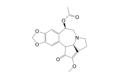 1H-Cyclopenta[g][1,3]dioxolo[4,5-k][3]benzazecin-1-one, 9-(acetyloxy)-5,6,7,8,9,14b-hexahydro-2-methoxy-