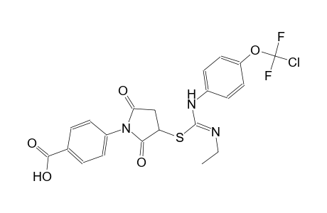 benzoic acid, 4-[3-[[(Z)-[[4-(chlorodifluoromethoxy)phenyl]amino][(Z)-ethylimino]methyl]thio]-2,5-dioxo-1-pyrrolidinyl]-
