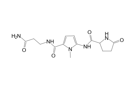 N-(3-Amino-3-oxopropyl)-1-methyl-5-([(5-oxo-2-pyrrolidinyl)carbonyl]amino)-1H-pyrrole-2-carboxamide