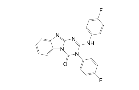 2-(4-Fluorophenylamino)-3-(4-fluorophenyl)-1,3,5-triazino[1,2-a]benzimidazole-4-one