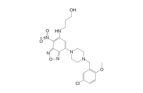 3-({7-[4-(5-chloro-2-methoxybenzyl)-1-piperazinyl]-4-nitro-2,1,3-benzoxadiazol-5-yl}amino)-1-propanol