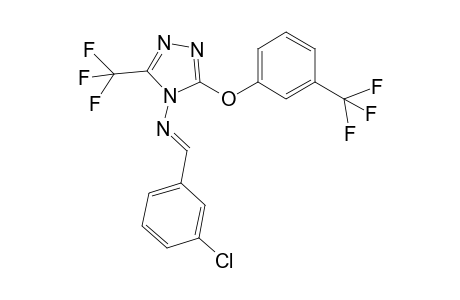 3-(trifluoromethyl)-4-(3-chlorobenzimido)-5-[3-(trifluoromethyl)phenoxy]-1,2,4-triazole