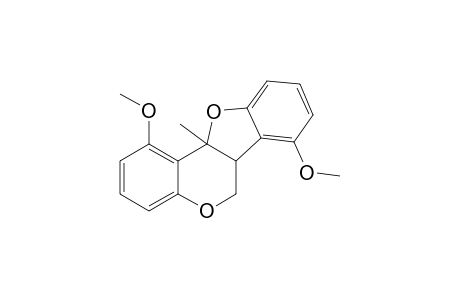 6H-Benzofuro[3,2-c][1]benzopyran, 6a,11a-dihydro-1,7-dimethoxy-11a-methyl-
