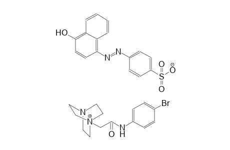 1-[2-(4-bromoanilino)-2-oxoethyl]-4-aza-1-azoniabicyclo[2.2.2]octane 4-[(E)-(4-hydroxy-1-naphthyl)diazenyl]benzenesulfonate
