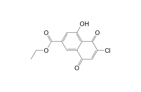 6-chloro-4-hydroxy-5,8-diketo-naphthalene-2-carboxylic acid ethyl ester