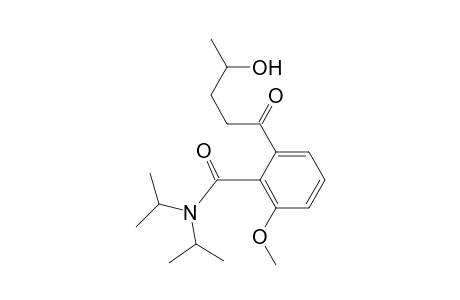 2-(4-hydroxy-1-oxopentyl)-6-methoxy-N,N-di(propan-2-yl)benzamide