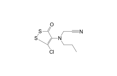 Acetonitrile, 2-(5-chloro-3-oxo-3H-1,2-dithiol-4-yl)propylamino-