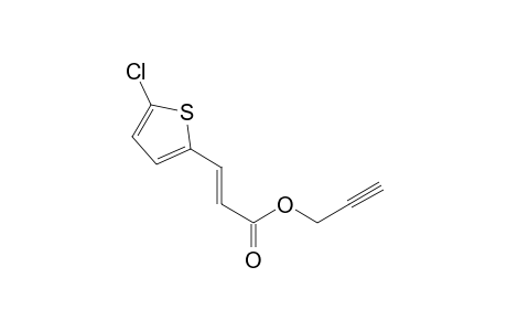 2-Propenoic acid, 3-(5-chloro-2-thienyl)-, 2-propynyl ester