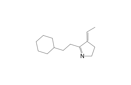 (E)-5-(2-cyclohexylethyl)-4-ethylidene-3,4-dihydro-2H-pyrrole