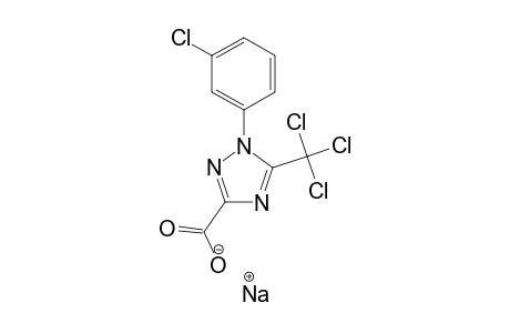 1H-1,2,4-Triazole-3-carboxylic acid, 1-(3-chlorophenyl)-5-(trichloromethyl)-, sodium salt