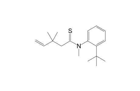 (E)-N-(2-tert-Butylphenyl)-N-methyl-3,3-dimethylpent-4-enethioamide