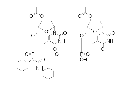 P-(N,N'-DICYCLOHEXYLUREIDO)-P,P'-BIS(3'-O-ACETYLDEOXYTHYMIDIN-5'-YL)PYROPHOSPHATE (DIASTEREOMER 1)