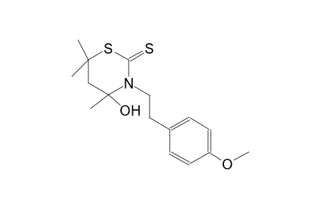 4-hydroxy-3-[2-(4-methoxyphenyl)ethyl]-4,6,6-trimethyltetrahydro-2H-1,3-thiazine-2-thione