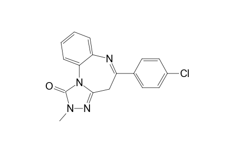 5-(4-Chlorophenyl)-2-methyl-4H-[1,2,4]triazolo[4,3-a][1,5]benzodiazepin-1-one
