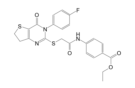 benzoic acid, 4-[[[[3-(4-fluorophenyl)-3,4,6,7-tetrahydro-4-oxothieno[3,2-d]pyrimidin-2-yl]thio]acetyl]amino]-, ethyl ester