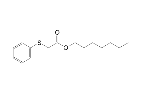 (Phenylthio)acetic acid, heptyl ester