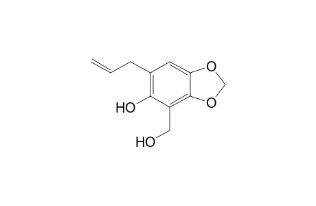 4-(hydroxymethyl)-6-prop-2-enyl-1,3-benzodioxol-5-ol
