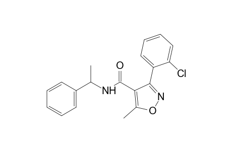 3-(o-chlorophenyl)-5-methyl-N-(alpha-methylbenzyl)-4-isoxazolecarboxamide