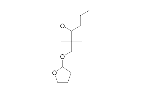 2,2-DIMETHYL-1-(2-TETRAHYDROFURYLOXY)-HEXAN-3-OL