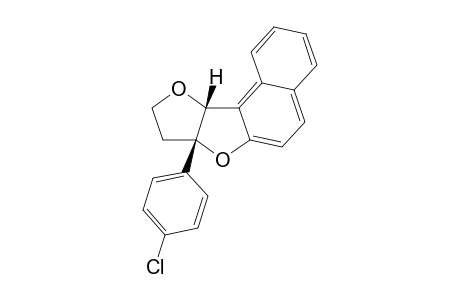 (+-)-(7aS,10aR)-7a-(4-Chlorophenyl)-7a,8,9,10a-tetrahydrofuro[3,2-b]naphtho[1,2-d]furan