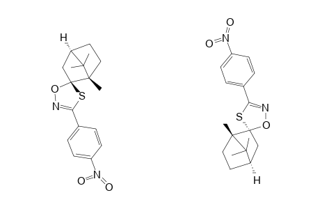 (5R,1'R,4'R)-AND-(5S,1'R,4'R)-4,5-DIHYDRO-3-(4''-NITROPHENYL)-SPIRO-[1,4,2-OXATHIAZOLE]-5,2'-CAMPHANE