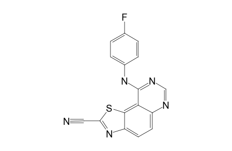 9-(4-FLUOROPHENYLAMINO)-THIAZOLO-[5,4-F]-QUINAZOLINE-2-CARBONITRILE