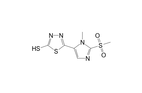 5-(1-Methyl-2-methylsulfonyl-1H-imidazol-5-yl)-1,3,4-thiadiazole-2-thiol