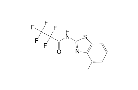 2,2,3,3,3-pentafluoro-N-(4-methyl-1,3-benzothiazol-2-yl)propanamide